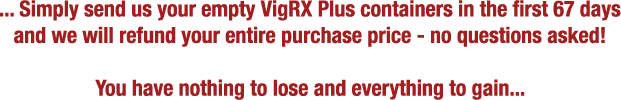 VigRX Plus Guarantee